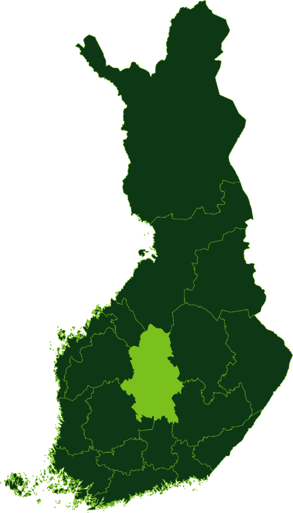 Kartta: Keski-Suomi